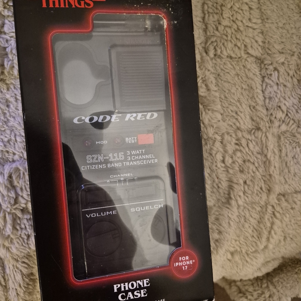 Black STRANGER THINGS Phone Case for iPhone 7